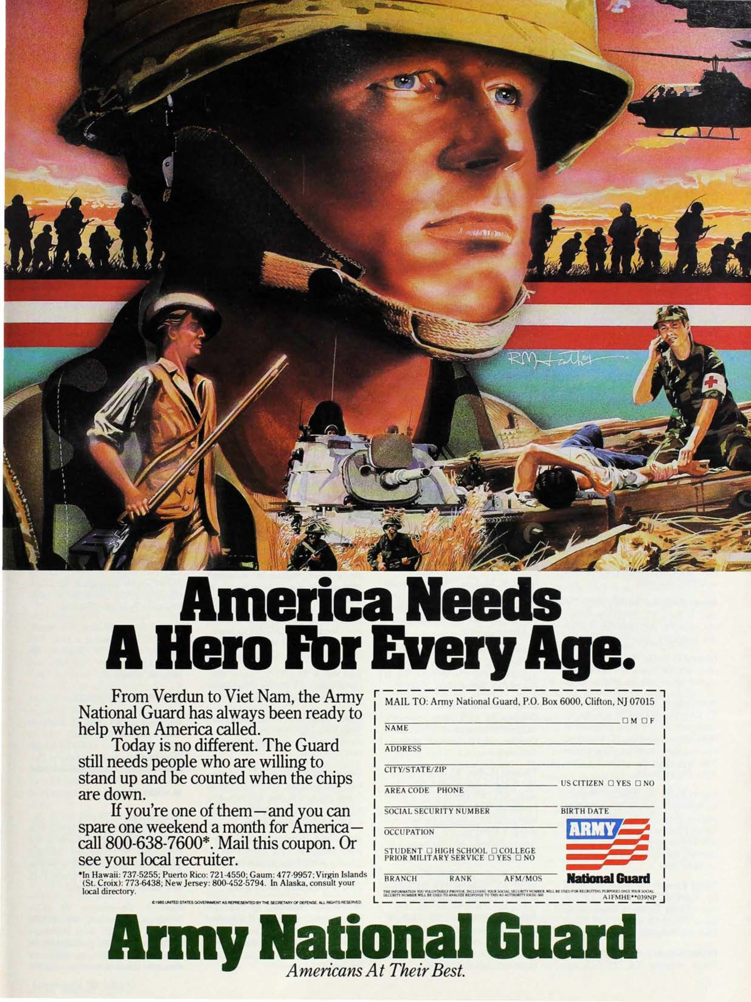 Army National Guard, March 1989